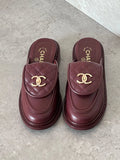Chanel Loafers in Black Calfskin