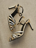Celine SANDAL TRIOMPHE IN LAMINATED CALFSKIN