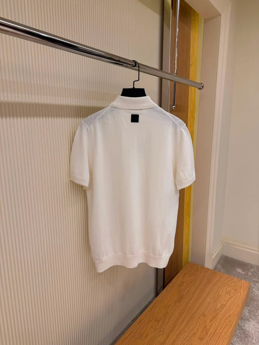Louis Vuitton Monogram Pointelle Short-Sleeved Polo Shirt