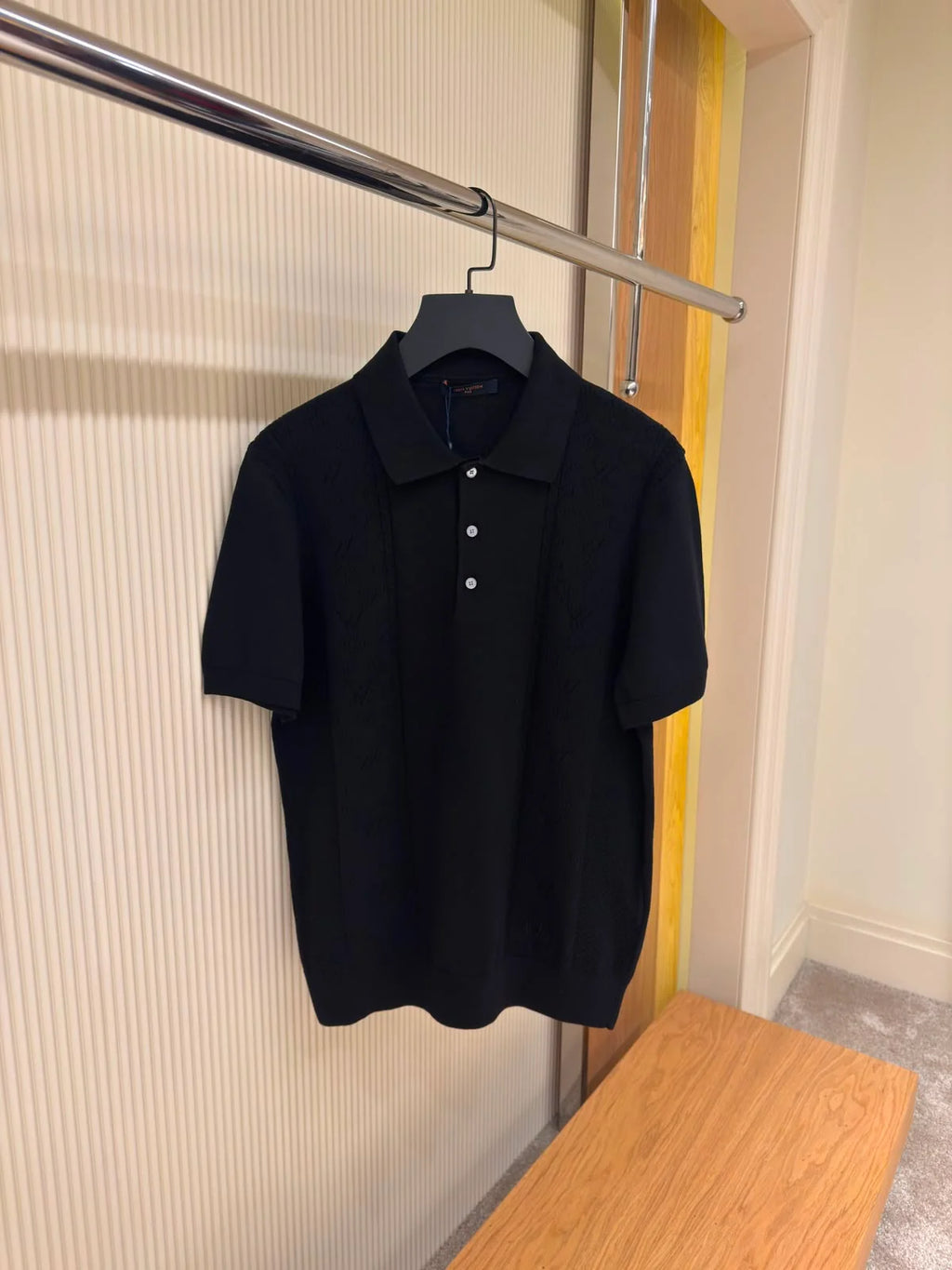 Louis Vuitton Monogram Pointelle Short-Sleeved Polo Shirt