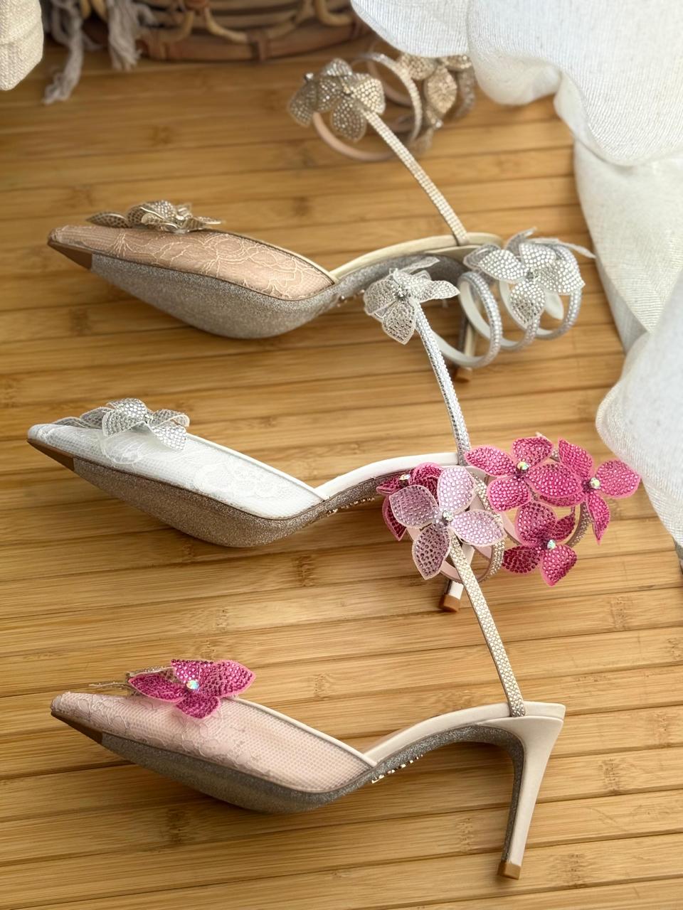 René Caovilla 105mm Floriane Sandals