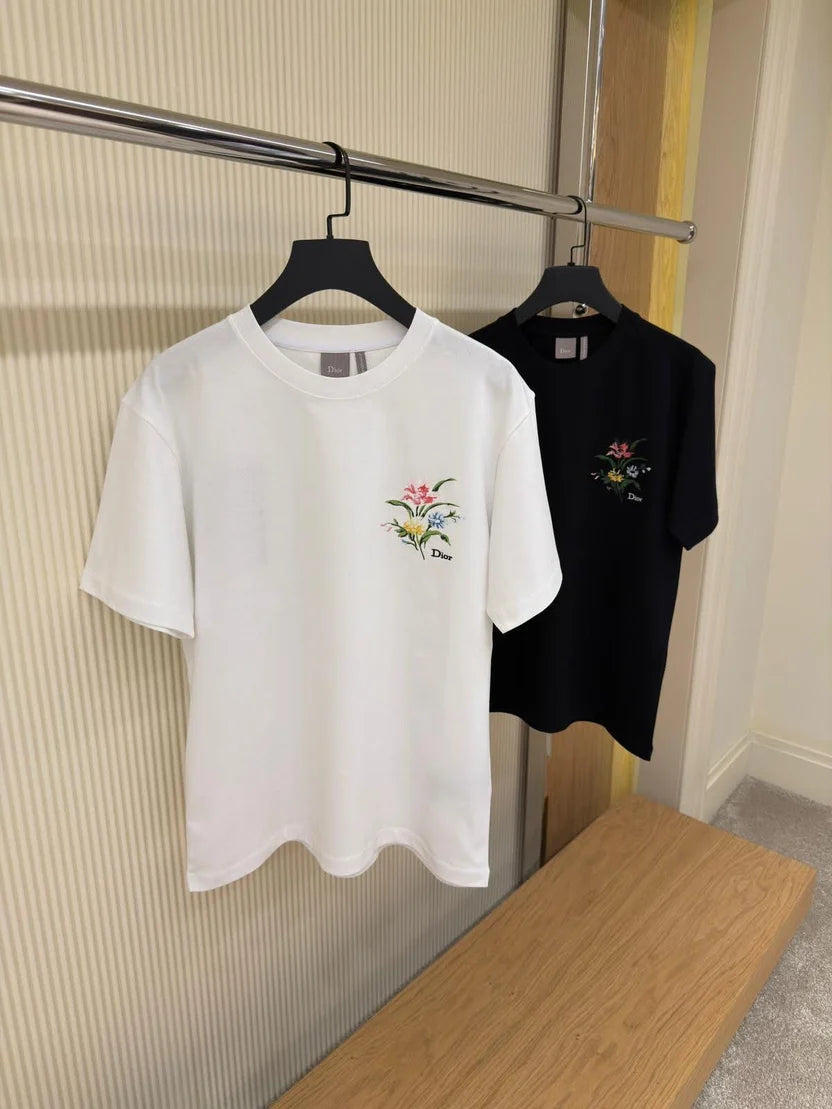 Dior T-Shirt with Dior Secret Garden Motif, Relaxed Fit