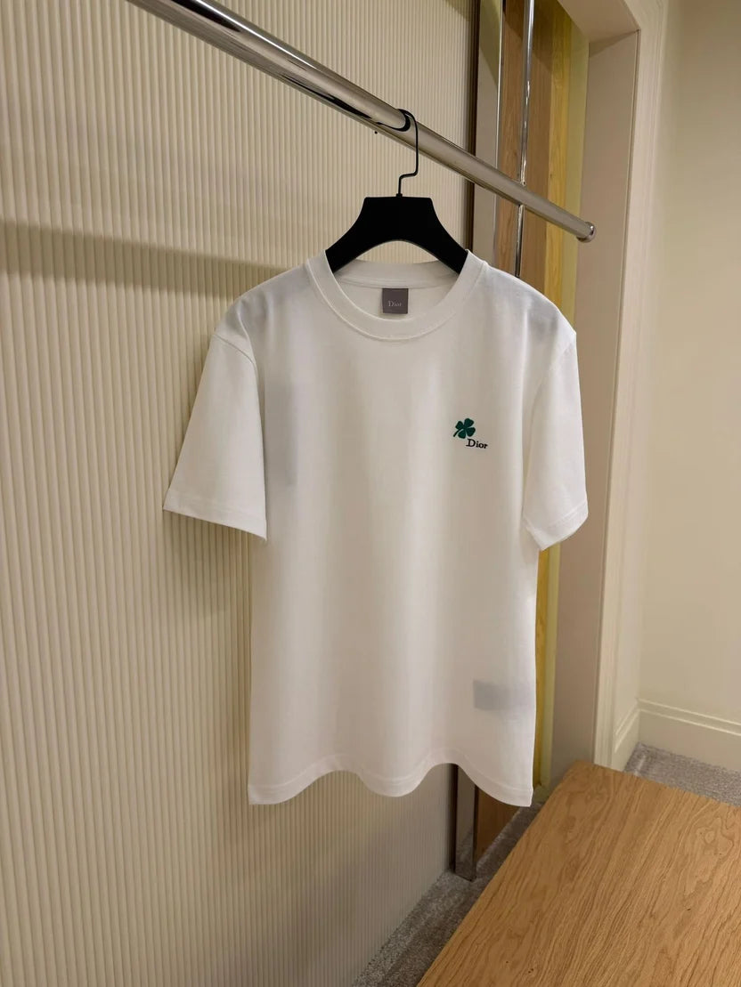 Dior T-Shirt with Dior Clover Embroidery