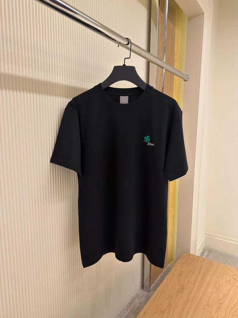 Dior T-Shirt with Dior Clover Embroidery