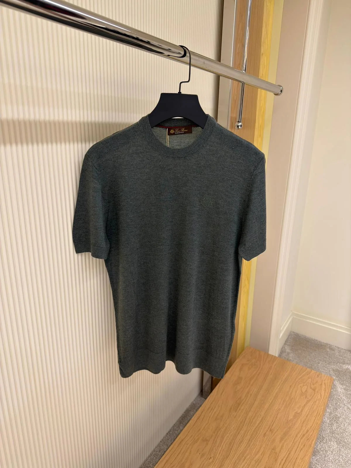 Loro Piana Embroidered Cotton Knit T-Shirt