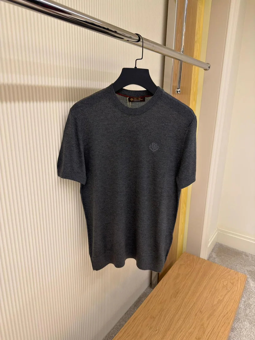 Loro Piana Embroidered Cotton Knit T-Shirt