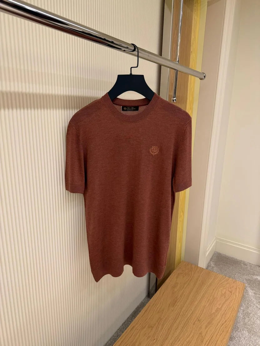 Loro Piana Embroidered Cotton Knit T-Shirt