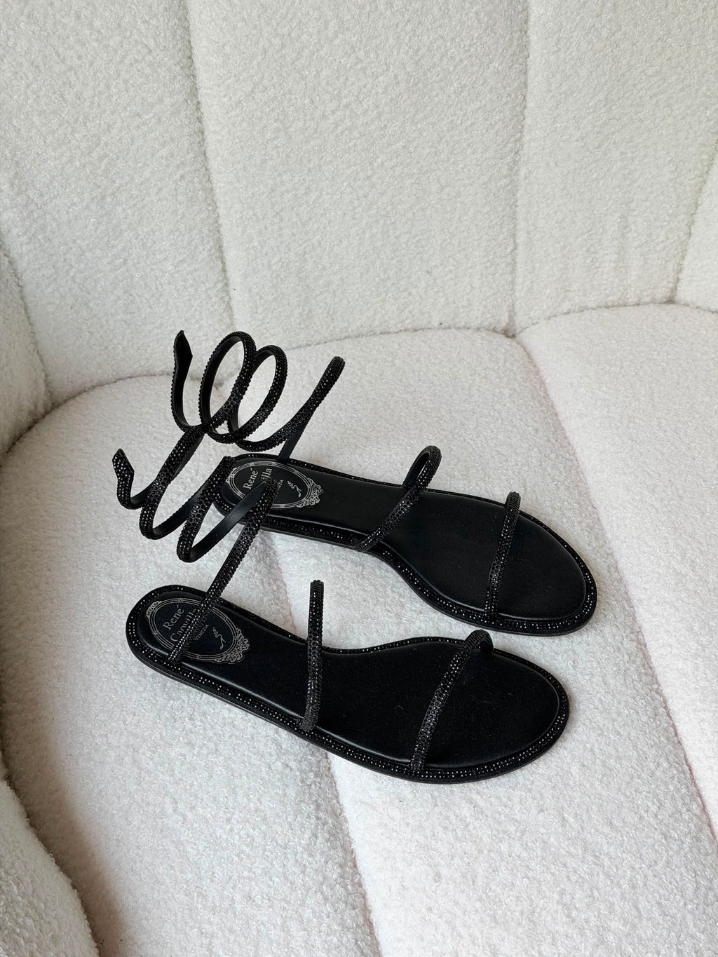 Rene Caovilla Cleo Crystal-embellished Sandals