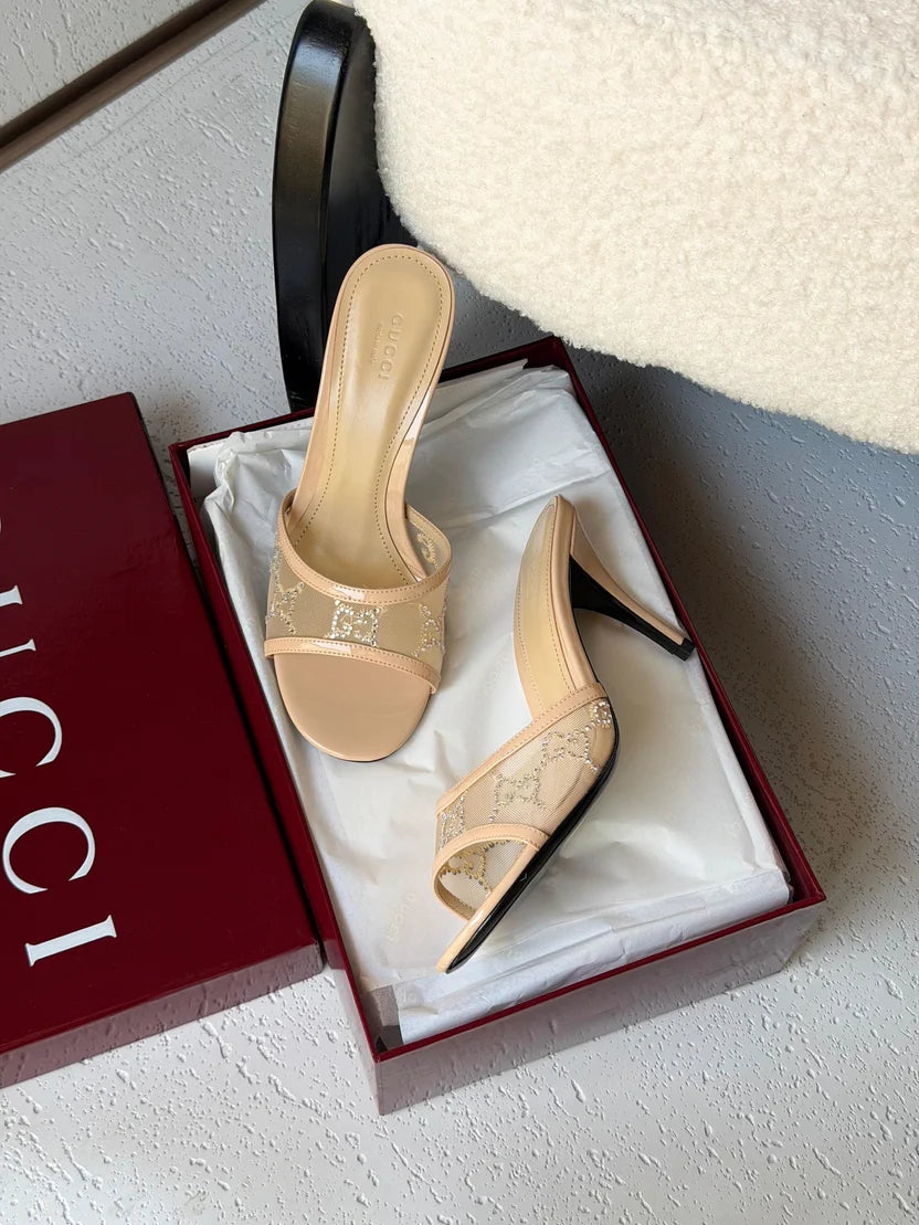 Gucci GG crystal sandals