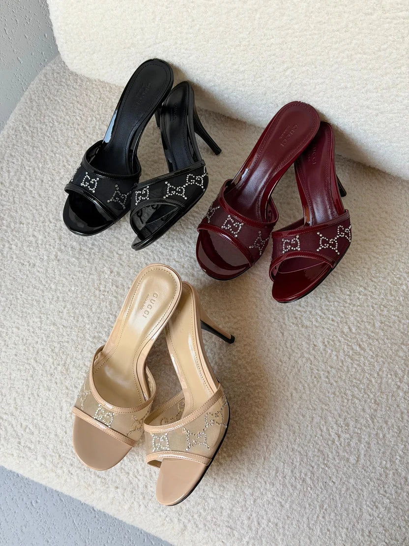 Gucci GG crystal sandals