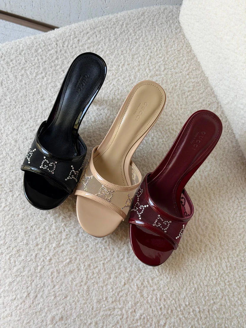 Gucci GG crystal sandals