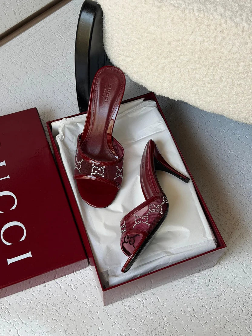 Gucci GG crystal sandals