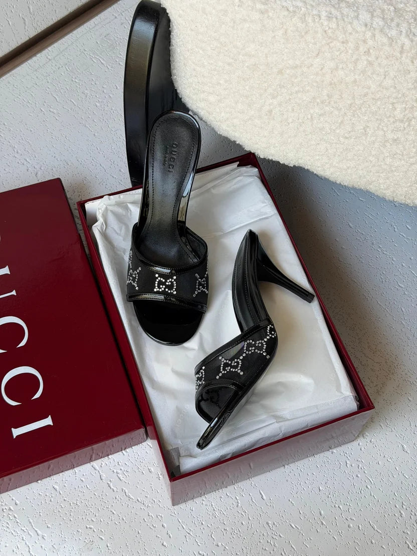 Gucci GG crystal sandals