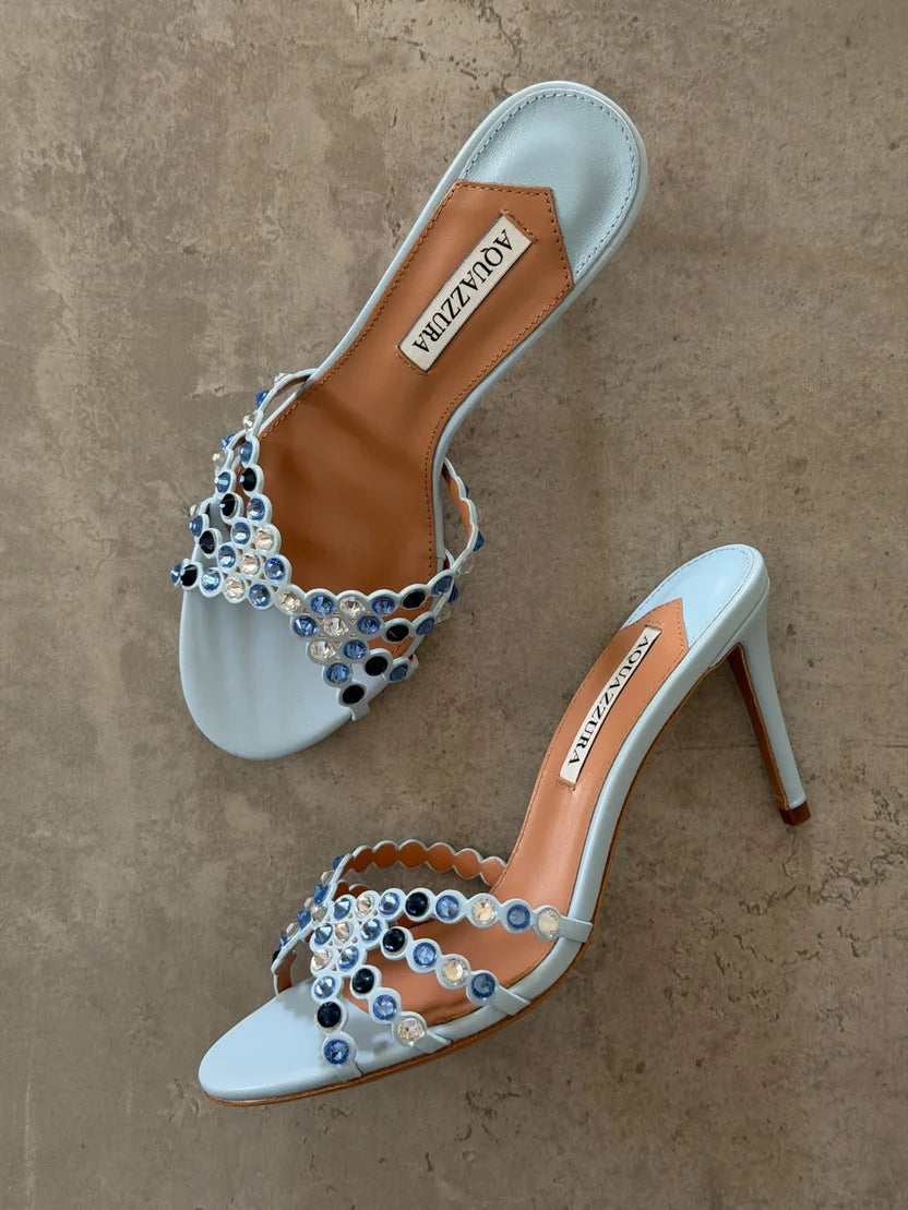 Aquazzura Tequila Embellished Sandals
