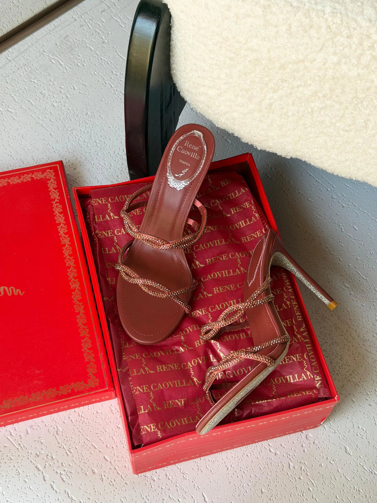 Rene Caovilla Braid Sandals