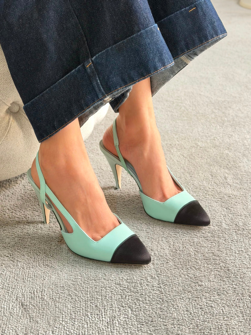 Chanel Slingbacks in Goatskin and Mixed Fibers