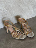 Gucci Crystal Interlocking G Sandal