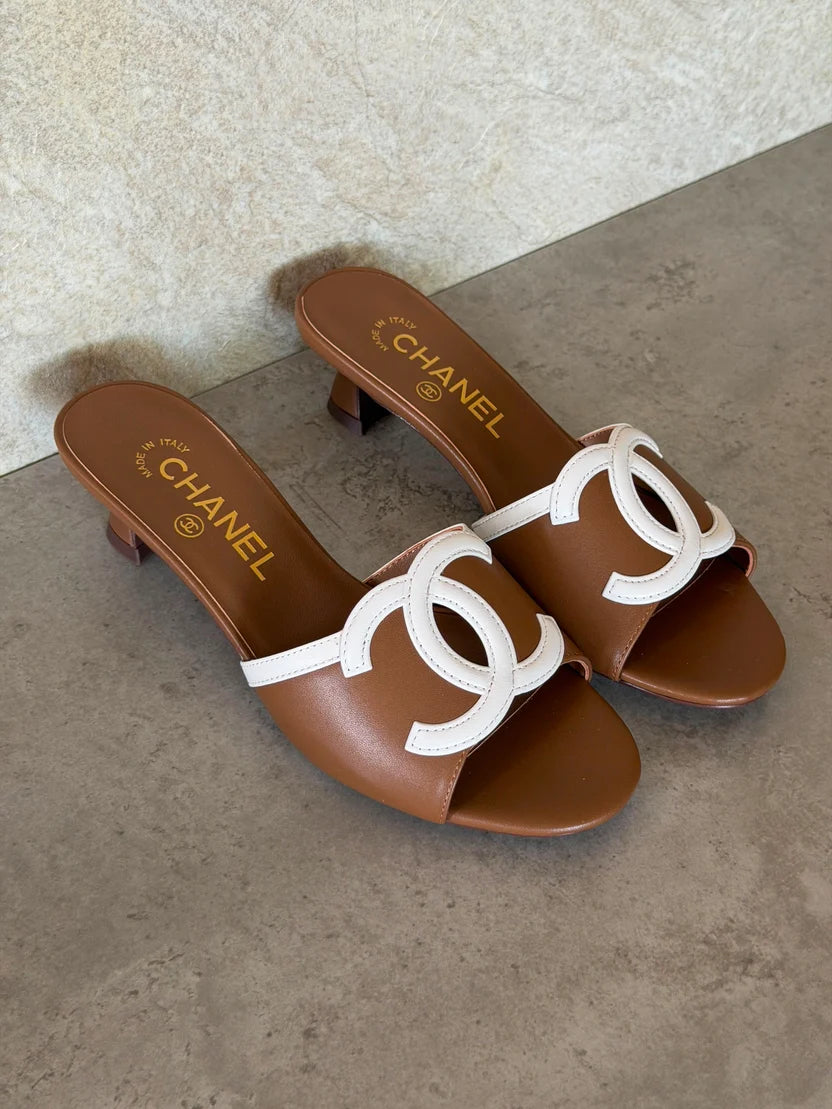 Chanel Low-Heel Mules