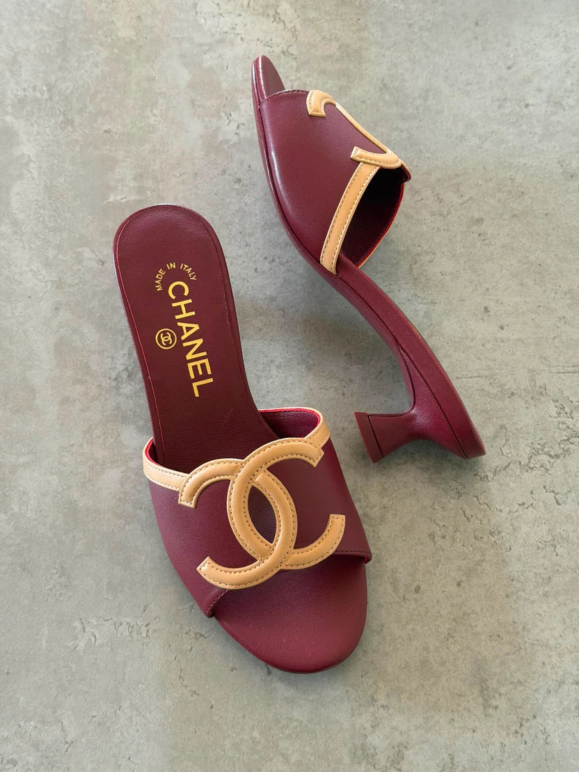 Chanel Low-Heel Mules