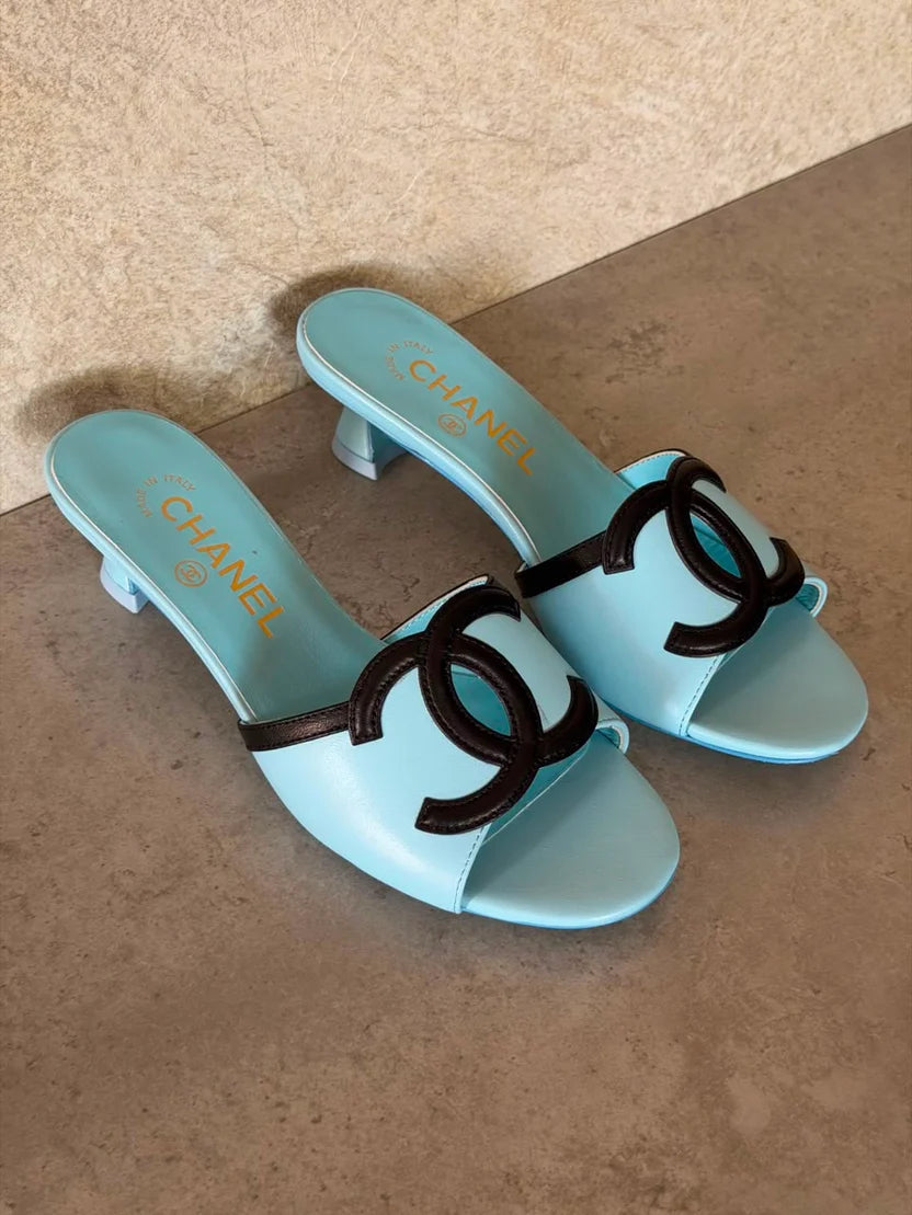 Chanel Low-Heel Mules
