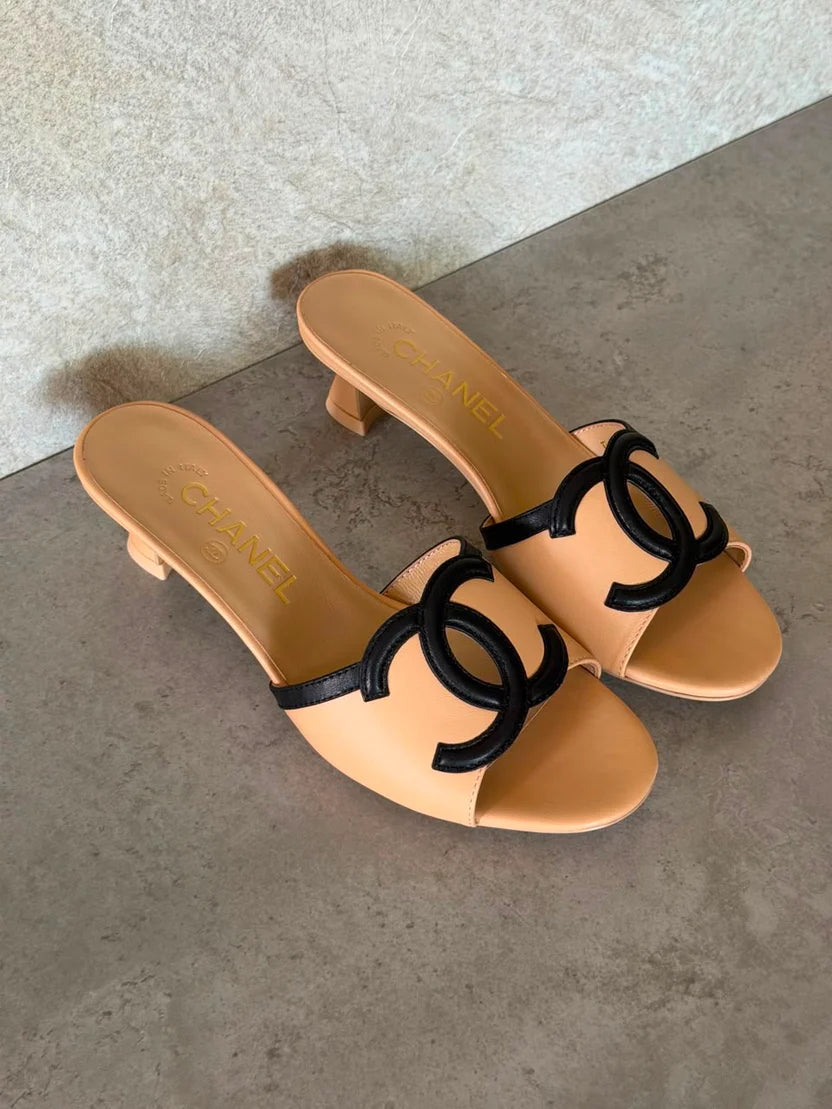 Chanel Low-Heel Mules