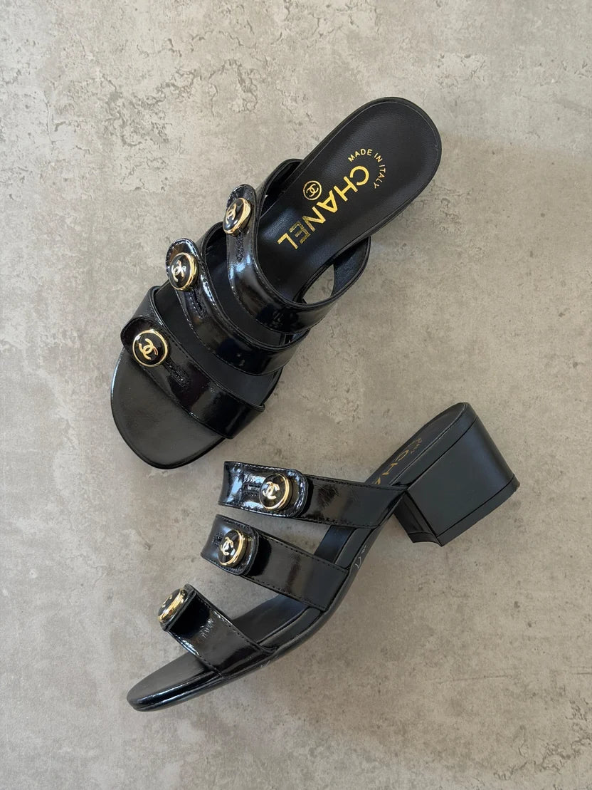 Chanel Lambskin Mules