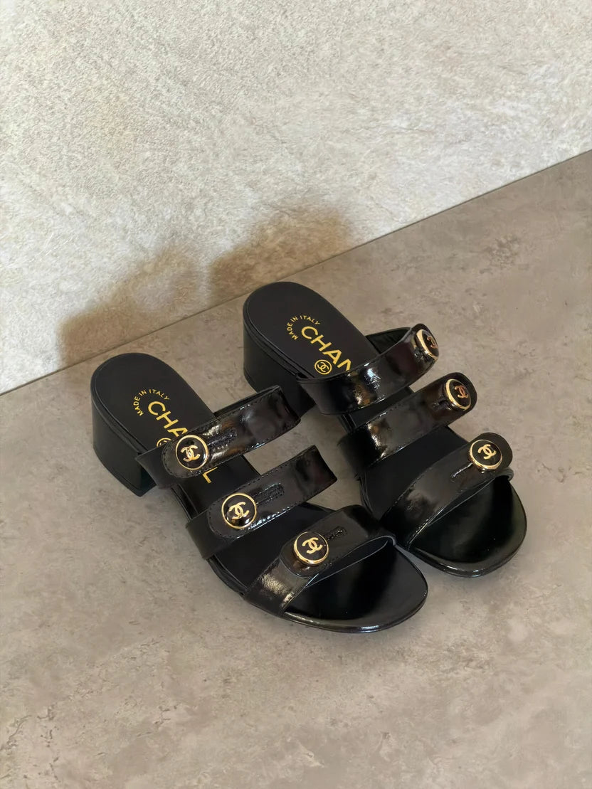 Chanel Lambskin Mules