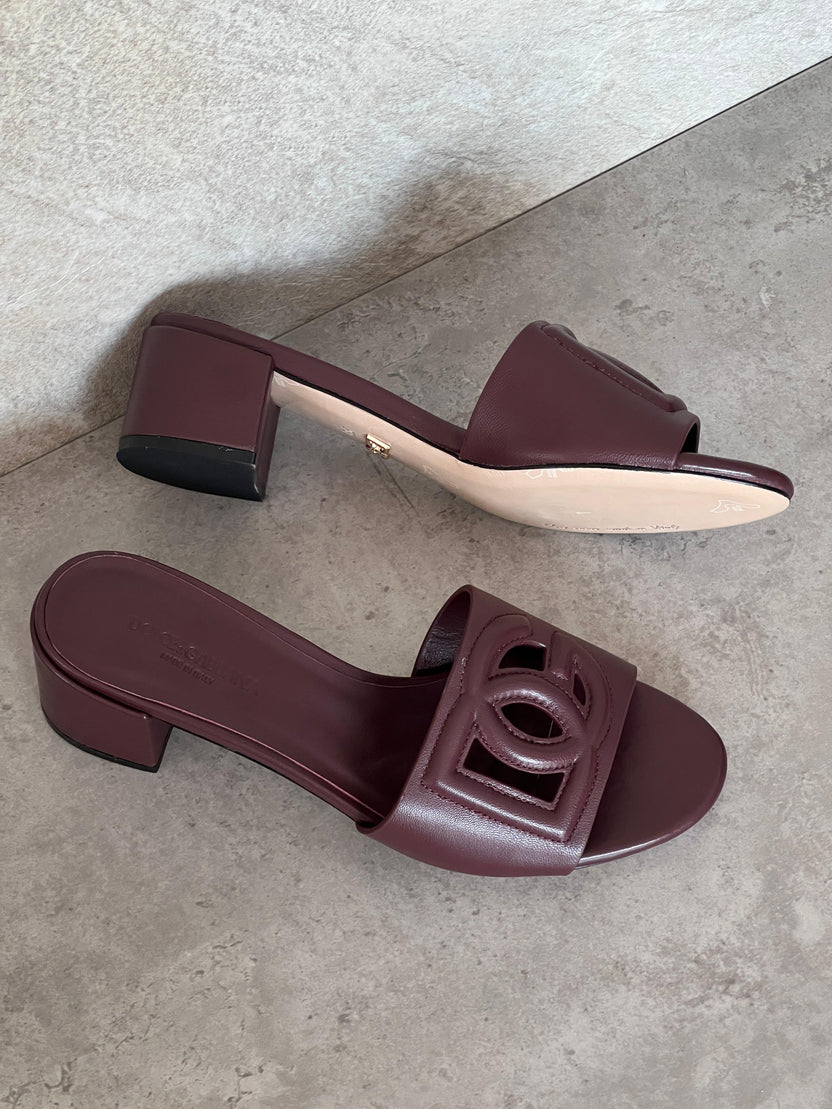 Dolce & Gabbana DG Millenials Leather Mules