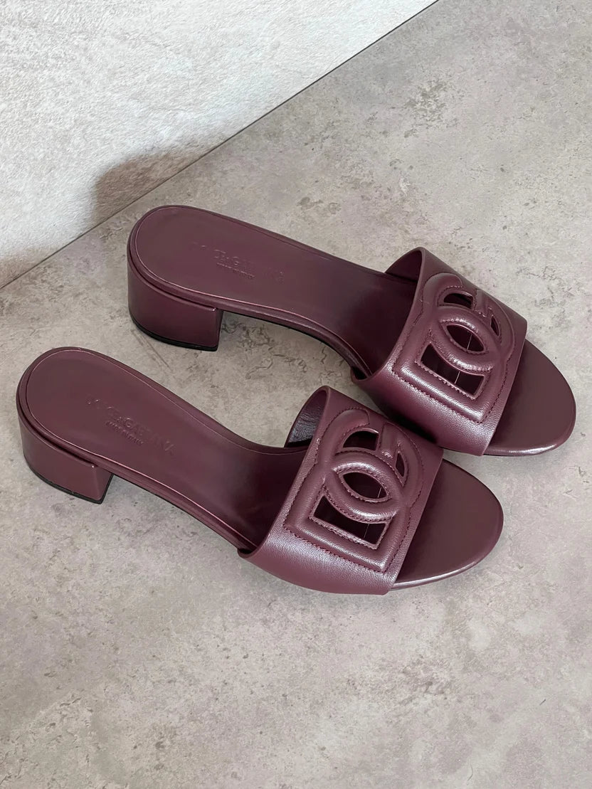 Dolce & Gabbana DG Millenials Leather Mules