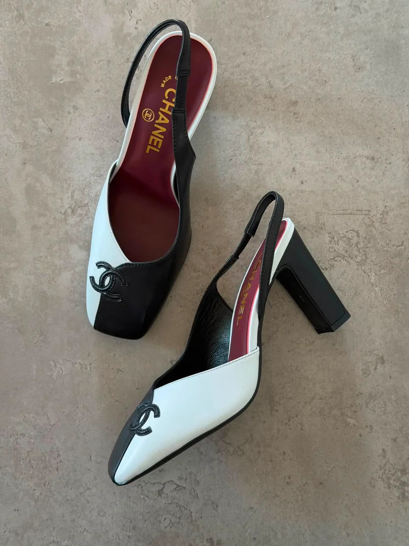 Chanel Slingback Two-Tone Pumps