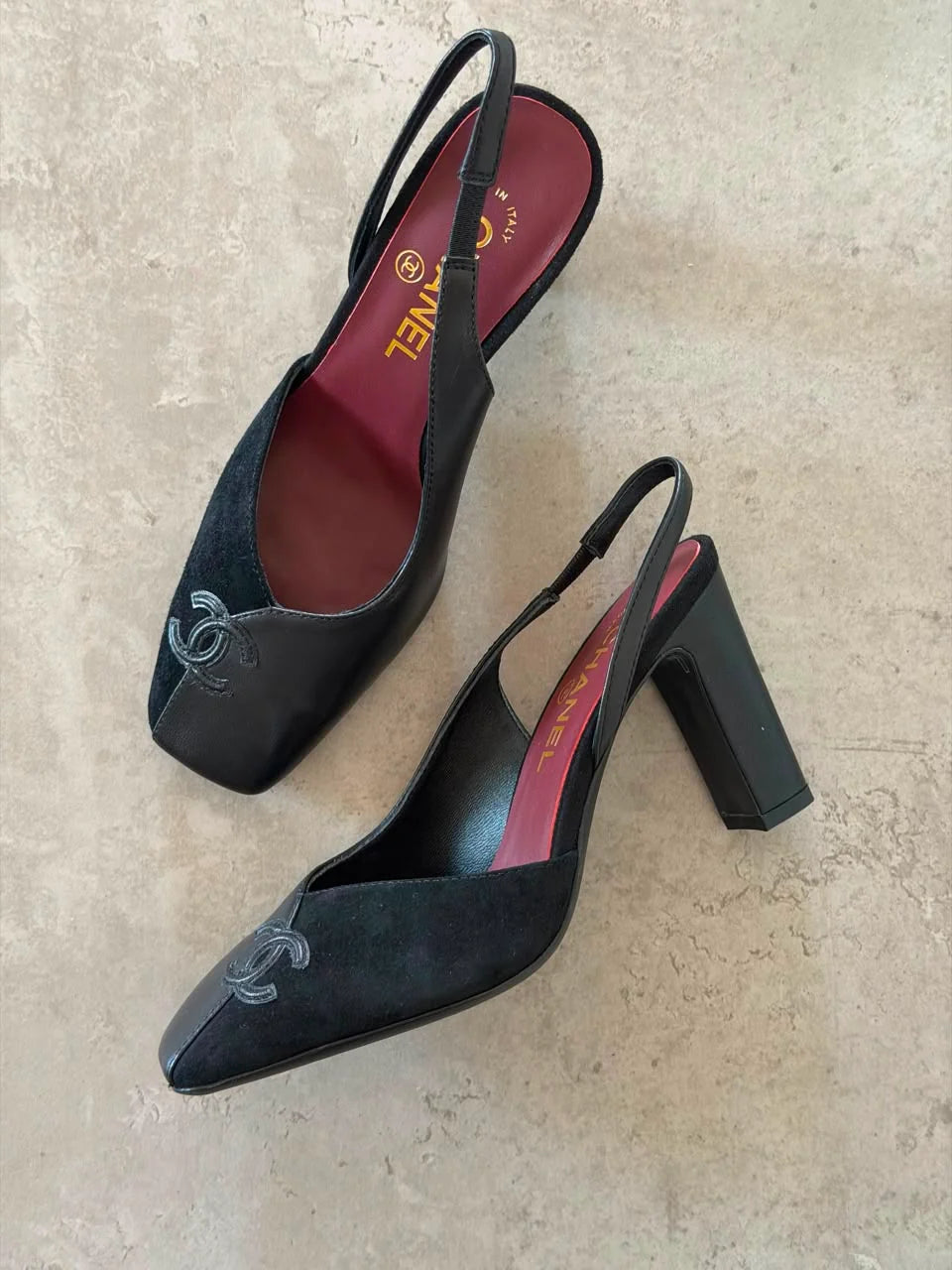 Chanel Slingback Two-Tone Pumps