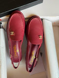 Chanel Calfskin Slingback Loafers