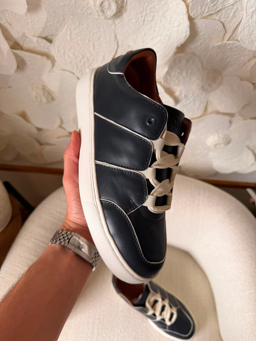 Ermenegildo Zegna Tiziano Leather Sneakers