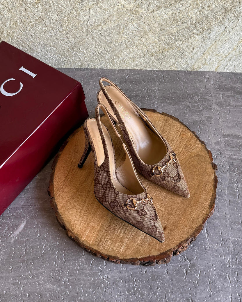 Gucci Horsebit Slingback Pumps