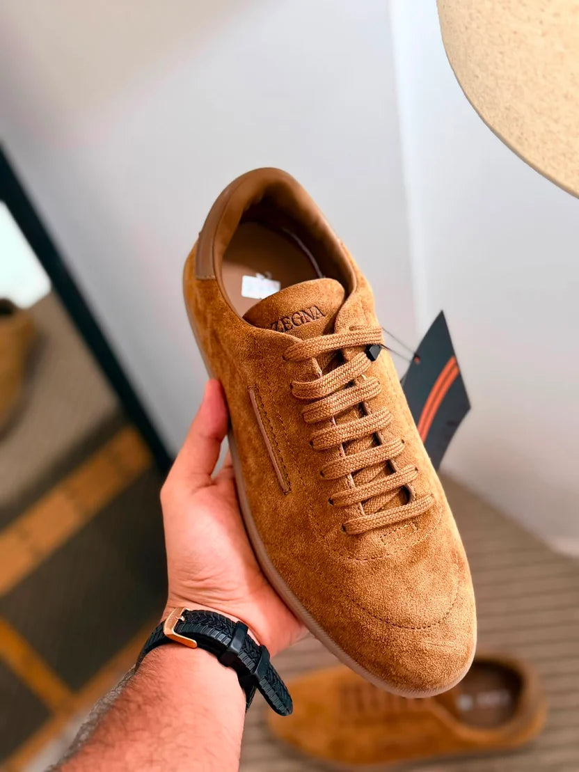 Zegna 232 Suede Sneakers