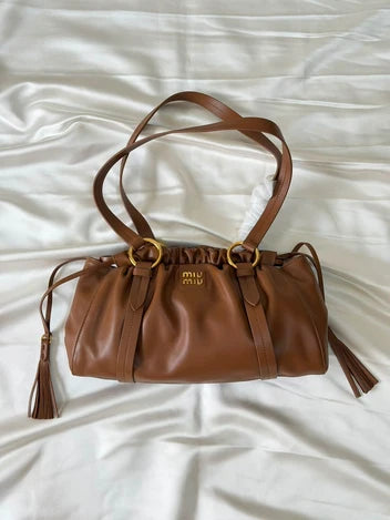 Miu Miu Joie Nappa Leather Shoulder Bag