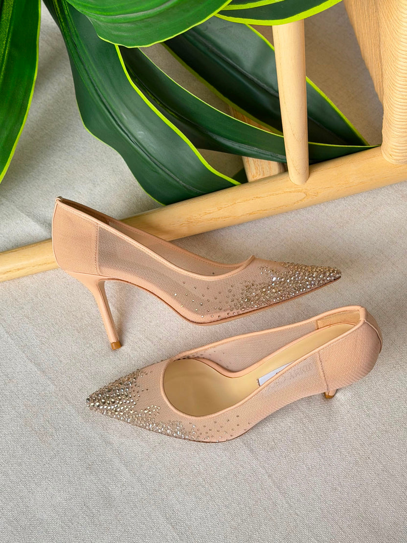 Jimmy Choo Love Crystal-Embellished Pumps