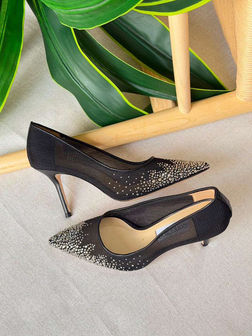 Jimmy Choo Love Crystal-Embellished Pumps