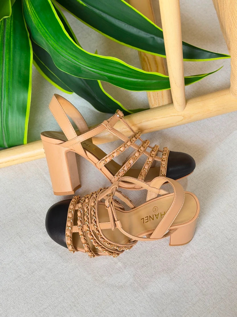 Chanel "Chaînes de Minuit" Heeled Sandals