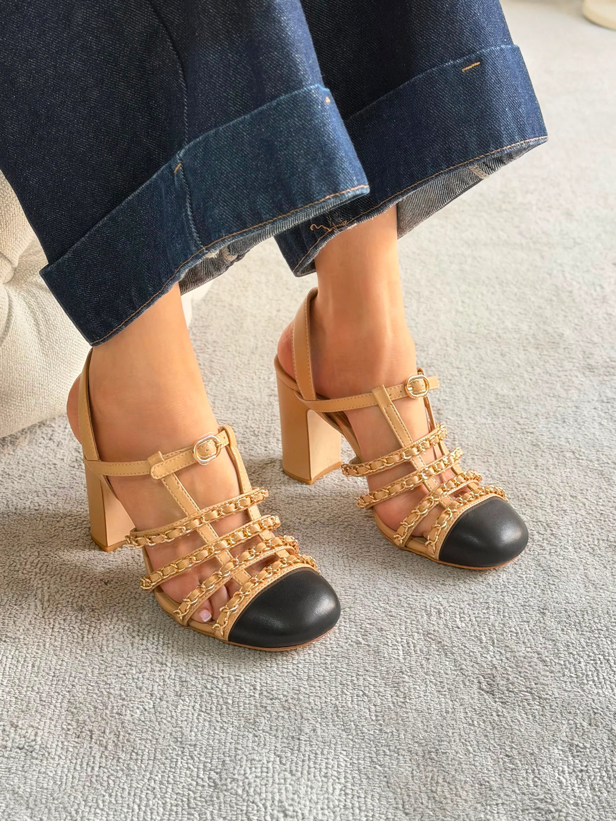 Chanel "Chaînes de Minuit" Heeled Sandals