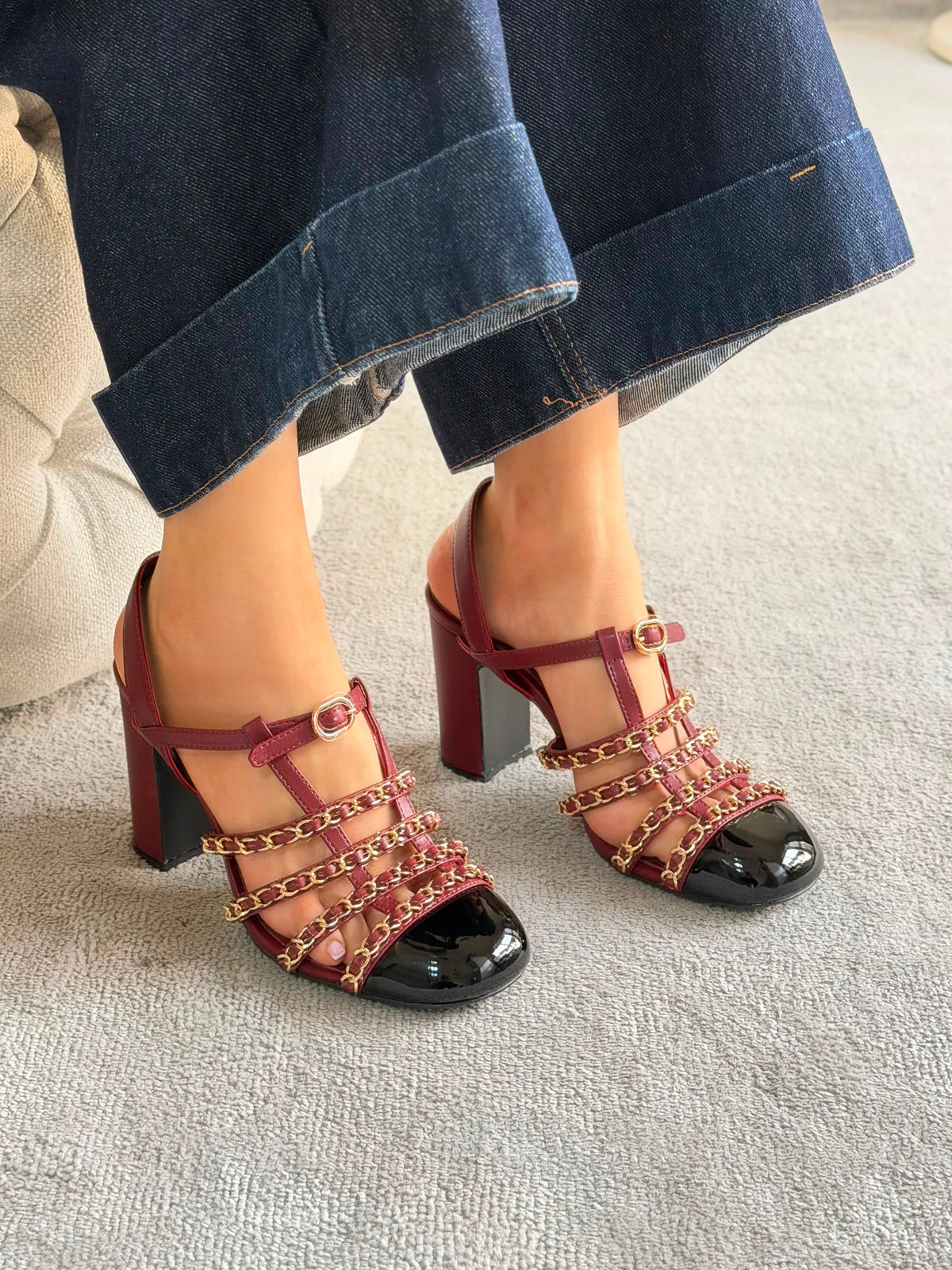 Chanel "Chaînes de Minuit" Heeled Sandals