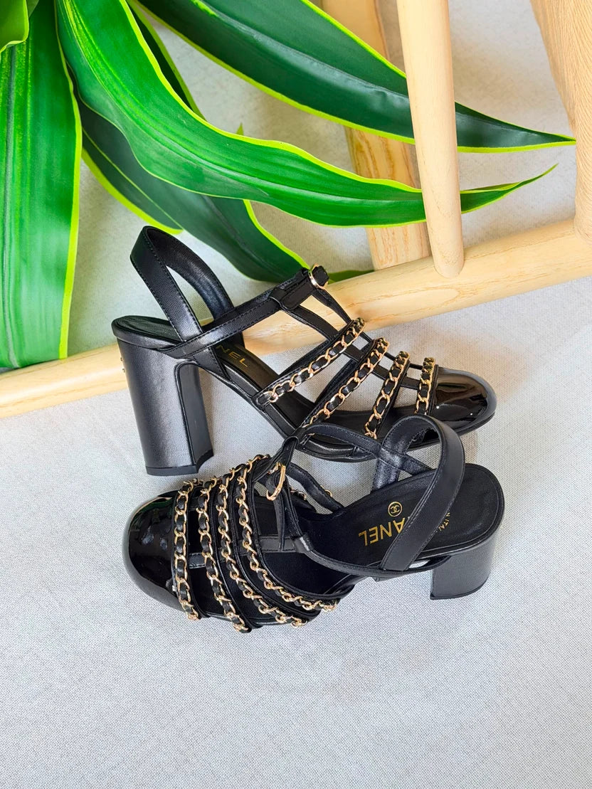 Chanel "Chaînes de Minuit" Heeled Sandals