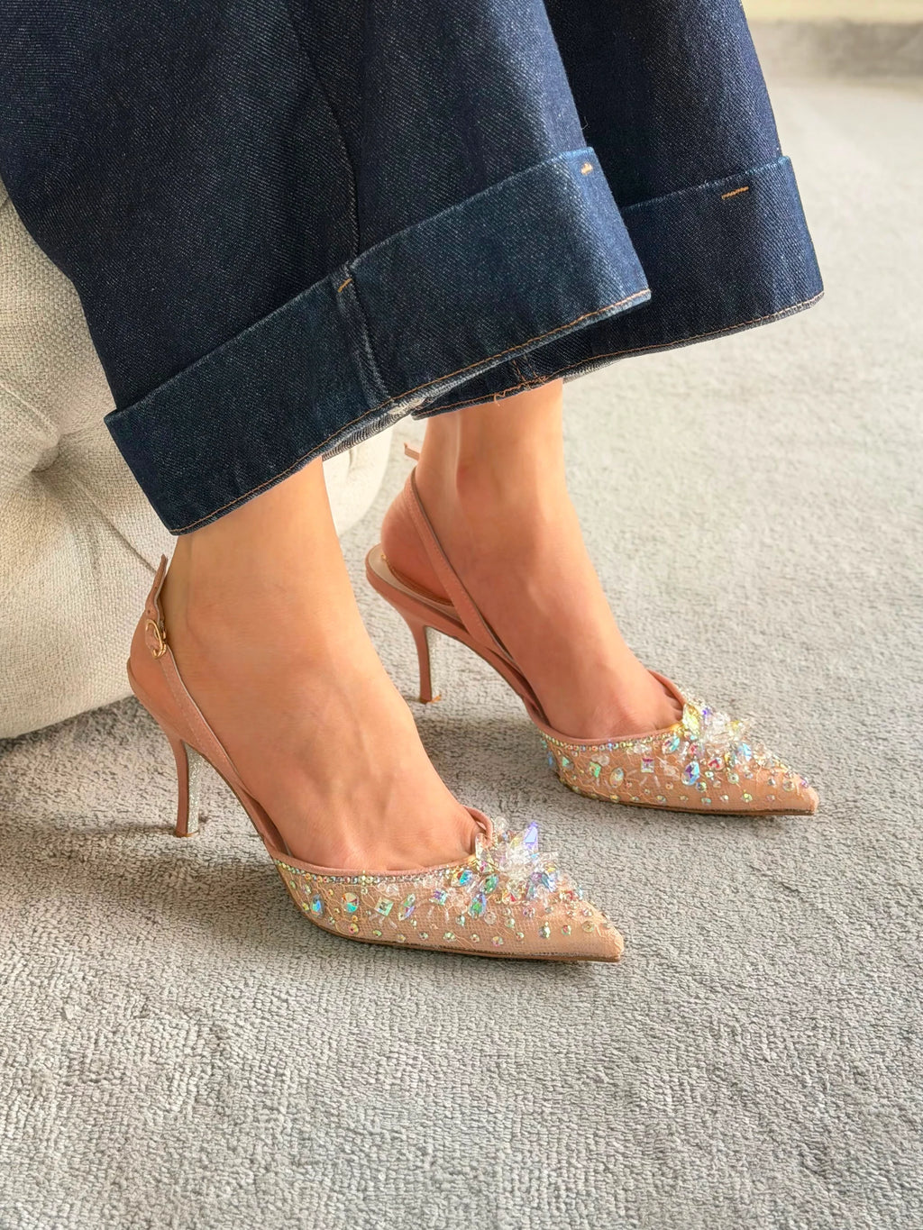 Rene Caovilla Veneziana Slingback Pumps