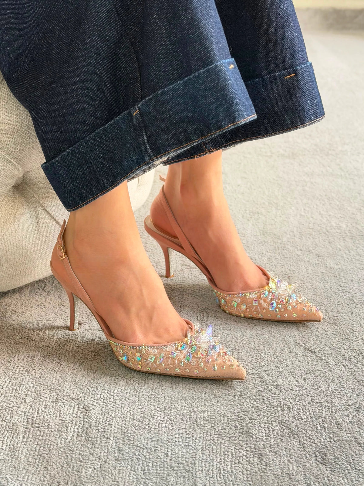 Rene Caovilla Veneziana Slingback Pumps