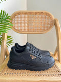 Prada Black Prax 2.0 Leather Sneakers