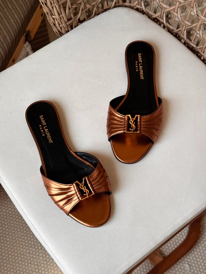 Saint Laurent Babylone Flat Slide