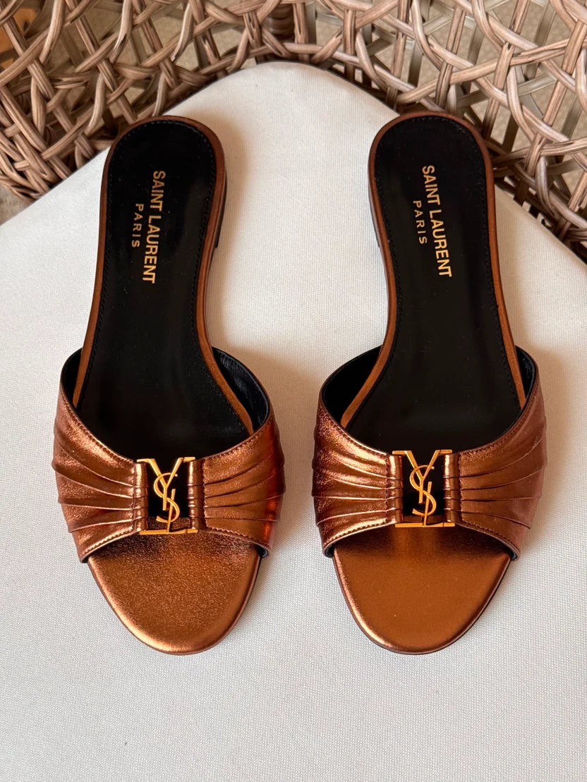Saint Laurent Babylone Flat Slide