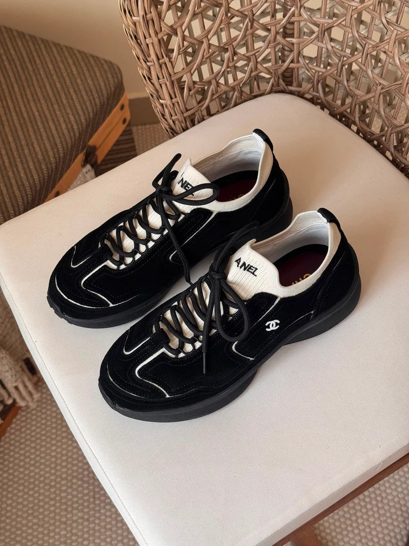 Chanel Velvet Calfskin & Mixed Fibers Trainers