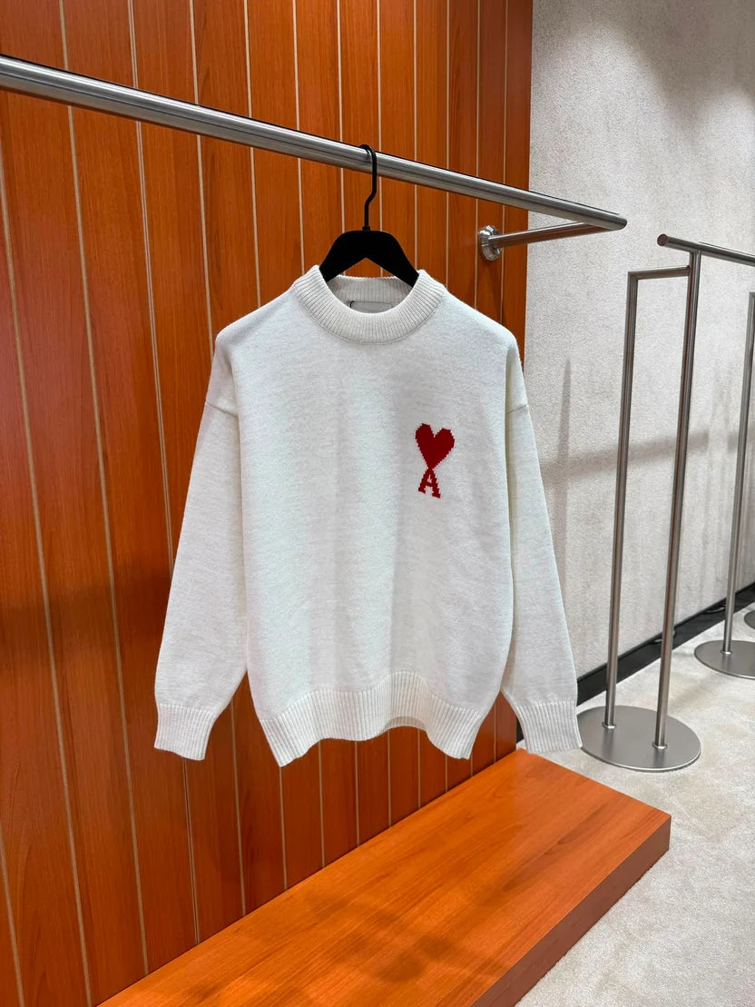 AMI Paris Ami de Coeur Crewneck Sweater