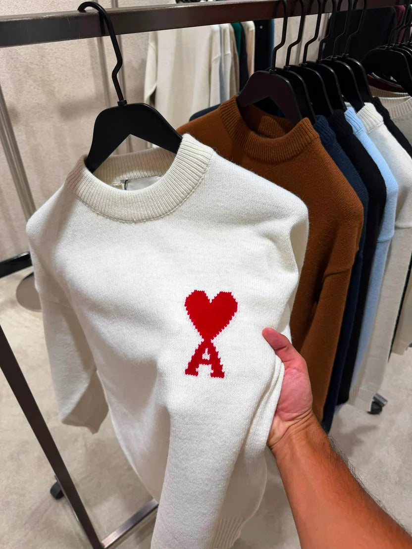 AMI Paris Ami de Coeur Crewneck Sweater